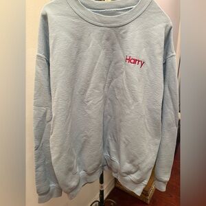 Harry Styles blue “Harry” sweater